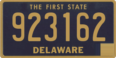 DE license plate 923162
