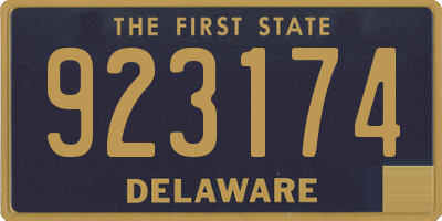 DE license plate 923174
