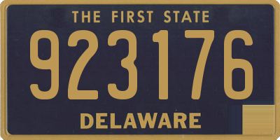 DE license plate 923176