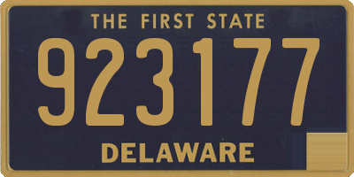 DE license plate 923177