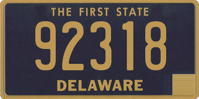 DE license plate 92318