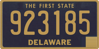 DE license plate 923185