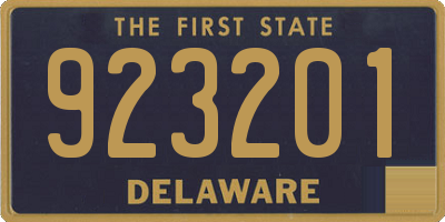 DE license plate 923201