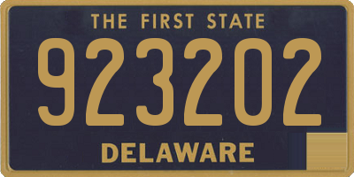 DE license plate 923202