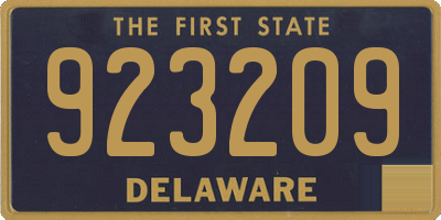 DE license plate 923209