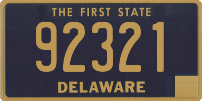 DE license plate 92321