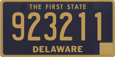 DE license plate 923211