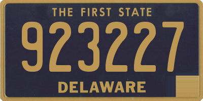 DE license plate 923227