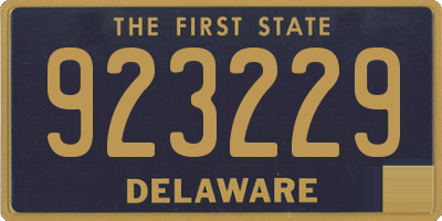 DE license plate 923229