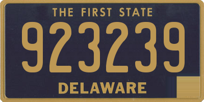 DE license plate 923239