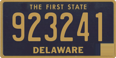 DE license plate 923241