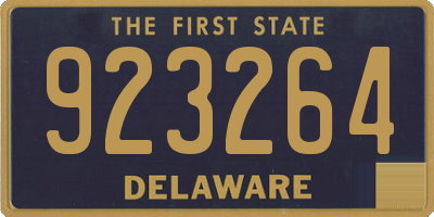 DE license plate 923264