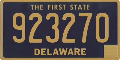 DE license plate 923270