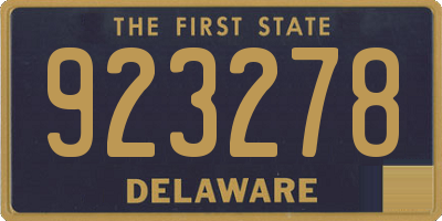DE license plate 923278