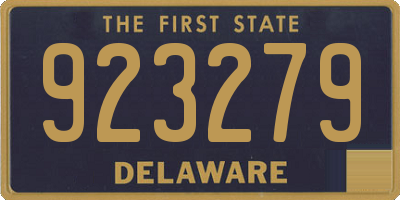 DE license plate 923279