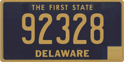DE license plate 92328