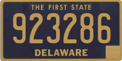 DE license plate 923286