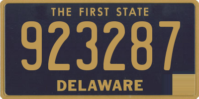 DE license plate 923287