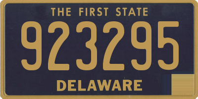 DE license plate 923295