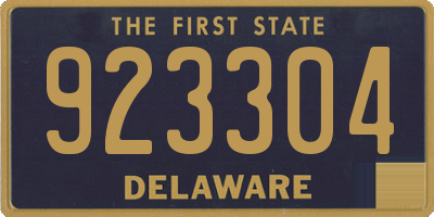 DE license plate 923304