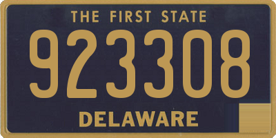 DE license plate 923308