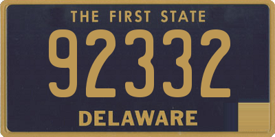 DE license plate 92332