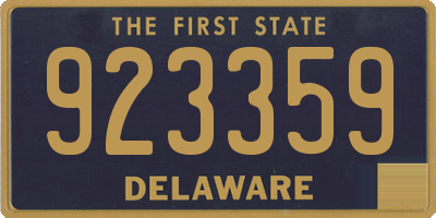 DE license plate 923359