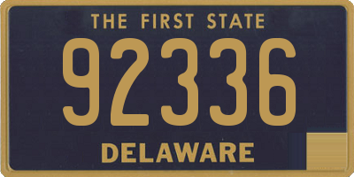 DE license plate 92336