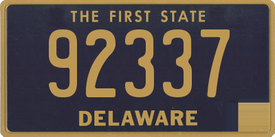 DE license plate 92337