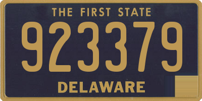 DE license plate 923379