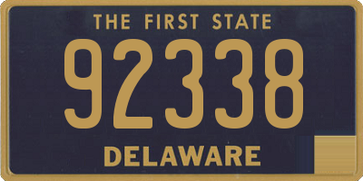 DE license plate 92338