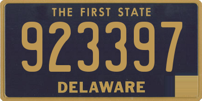DE license plate 923397
