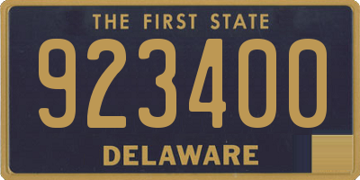 DE license plate 923400