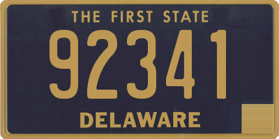 DE license plate 92341