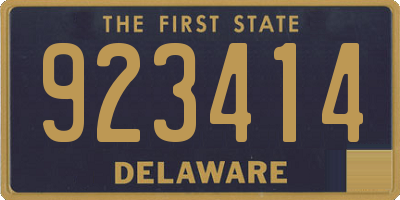 DE license plate 923414