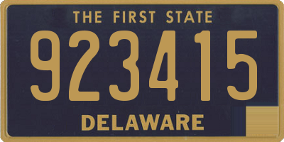 DE license plate 923415