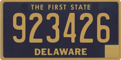 DE license plate 923426