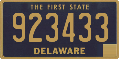 DE license plate 923433