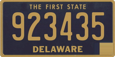 DE license plate 923435