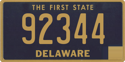 DE license plate 92344