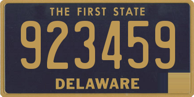 DE license plate 923459