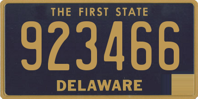 DE license plate 923466