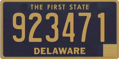DE license plate 923471