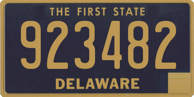 DE license plate 923482