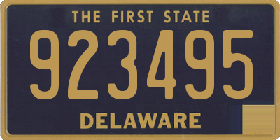 DE license plate 923495