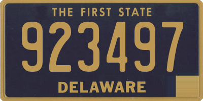 DE license plate 923497