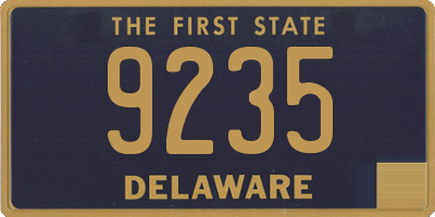 DE license plate 9235