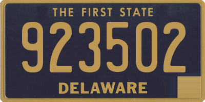 DE license plate 923502