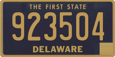 DE license plate 923504