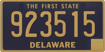 DE license plate 923515